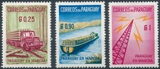 Paraguayan Progress: 3 Values - Paraguay 1961 - NM H - SG 900/2