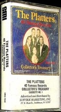 1985 VTG THE PLATTERS 40 FAMOUS RECORDS CASSETTE - SMI SMITHTOWN NY