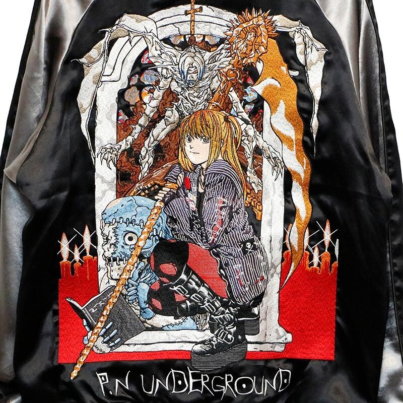 P.N.UNDERGROUND × DEATH NOTE Amane Misa Sukajan reversible