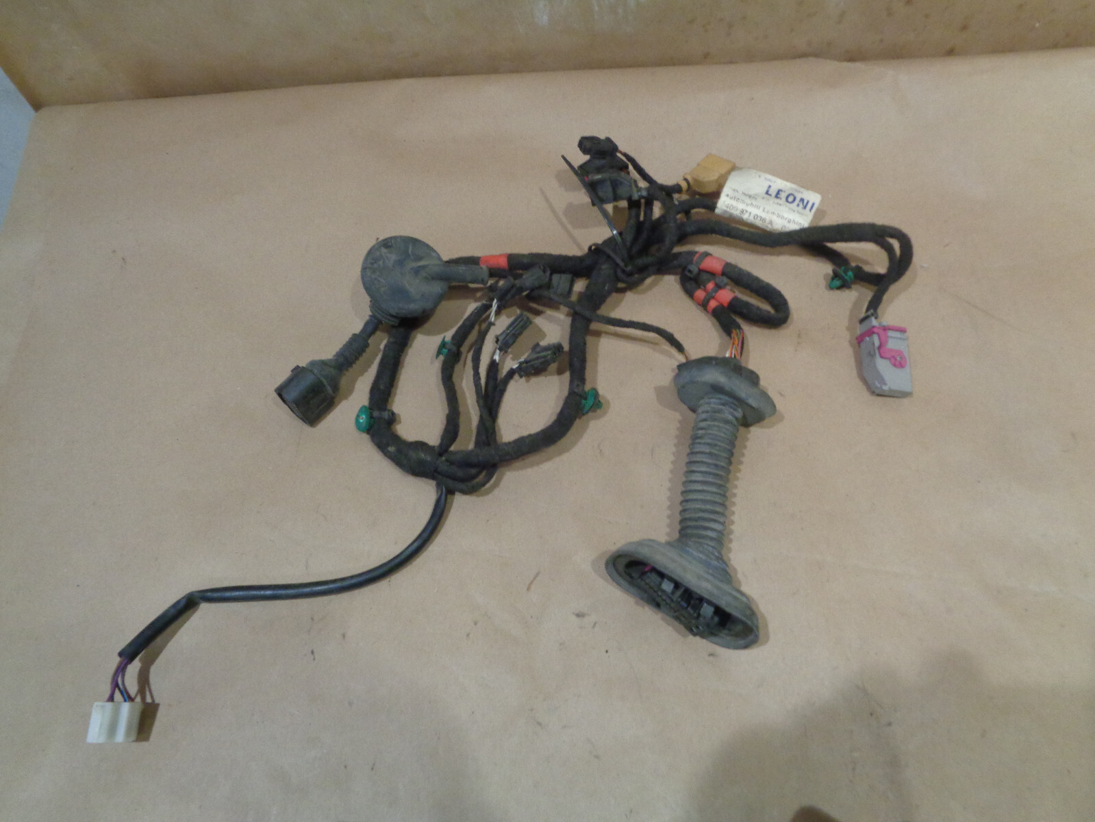Lamborghini Gallardo RH Passenger Door Wiring Harness P/N 400971036A