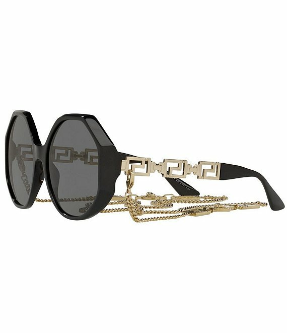 NEW VERSACE VE4395 534587 BLACK / DARK GRAY LENS 59MM  display picture 1