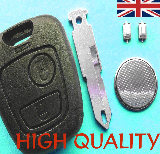 For Peugeot 307 2 Button Remote Key Fob Case Shell Repair Kit