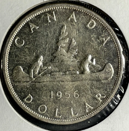 1956 Canada Silver Dollar $1 BU – KM 54 Elizabeth II