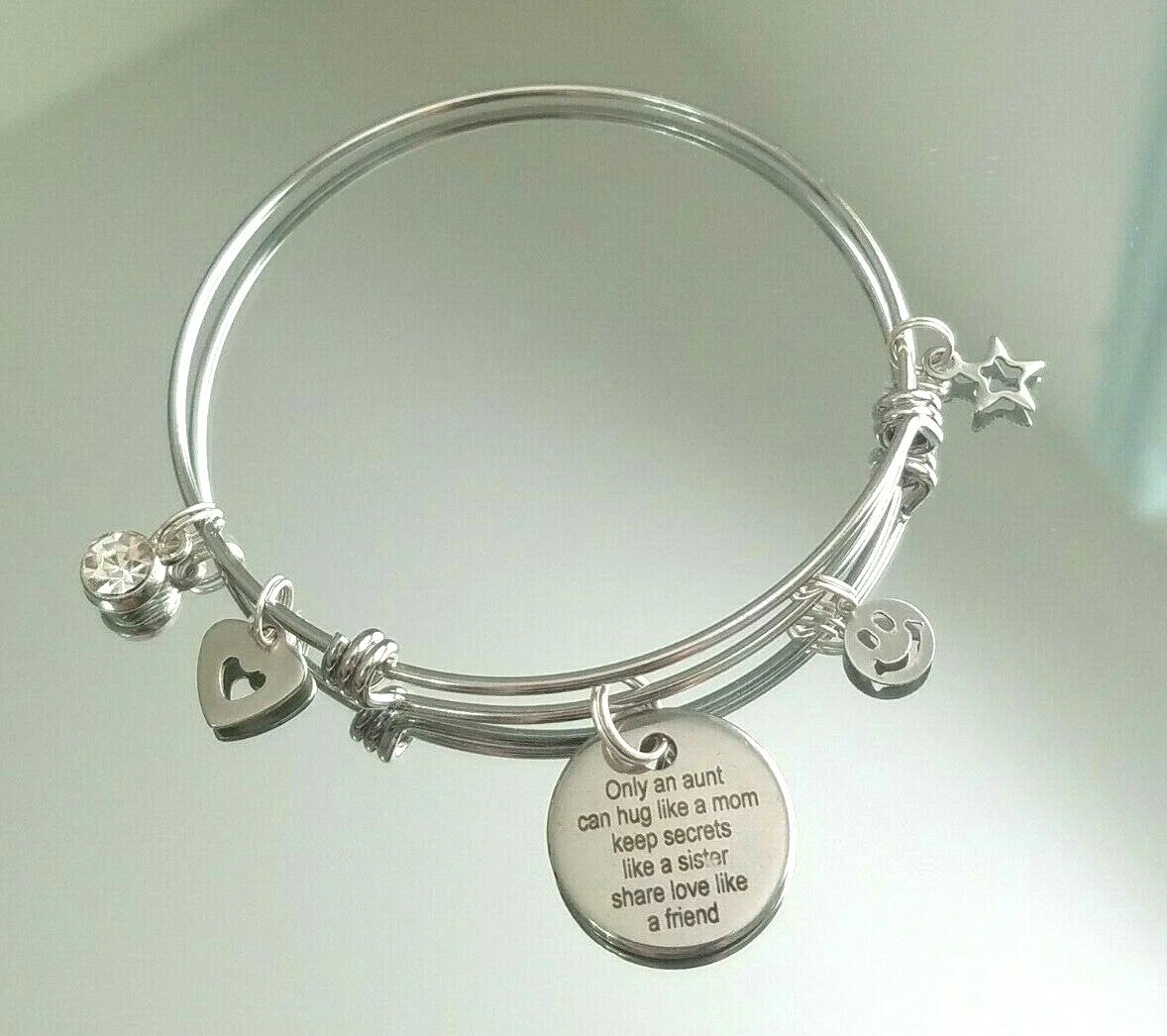 TINGN Niece Gifts from Auntie Bracelet Rose Gold Charm Bracelet Engraved  Inspirational Bracelets - Walmart.com