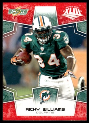 2008 Score Super Bowl Red Ricky Williams Miami Dolphins #254 | eBay