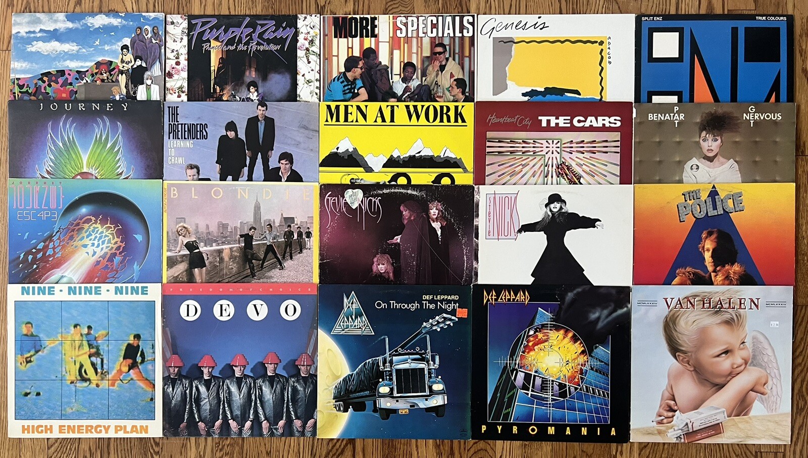 80s Vinyl 20 LP Lot - The Specials, Devo, Prince, Def Leppard, Van Halen, Police