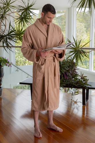 Luxury Bathrobe Men Women, Terry Cloth / Towelling Bath Robe 100% Combed Cotton - Picture 21 of 53