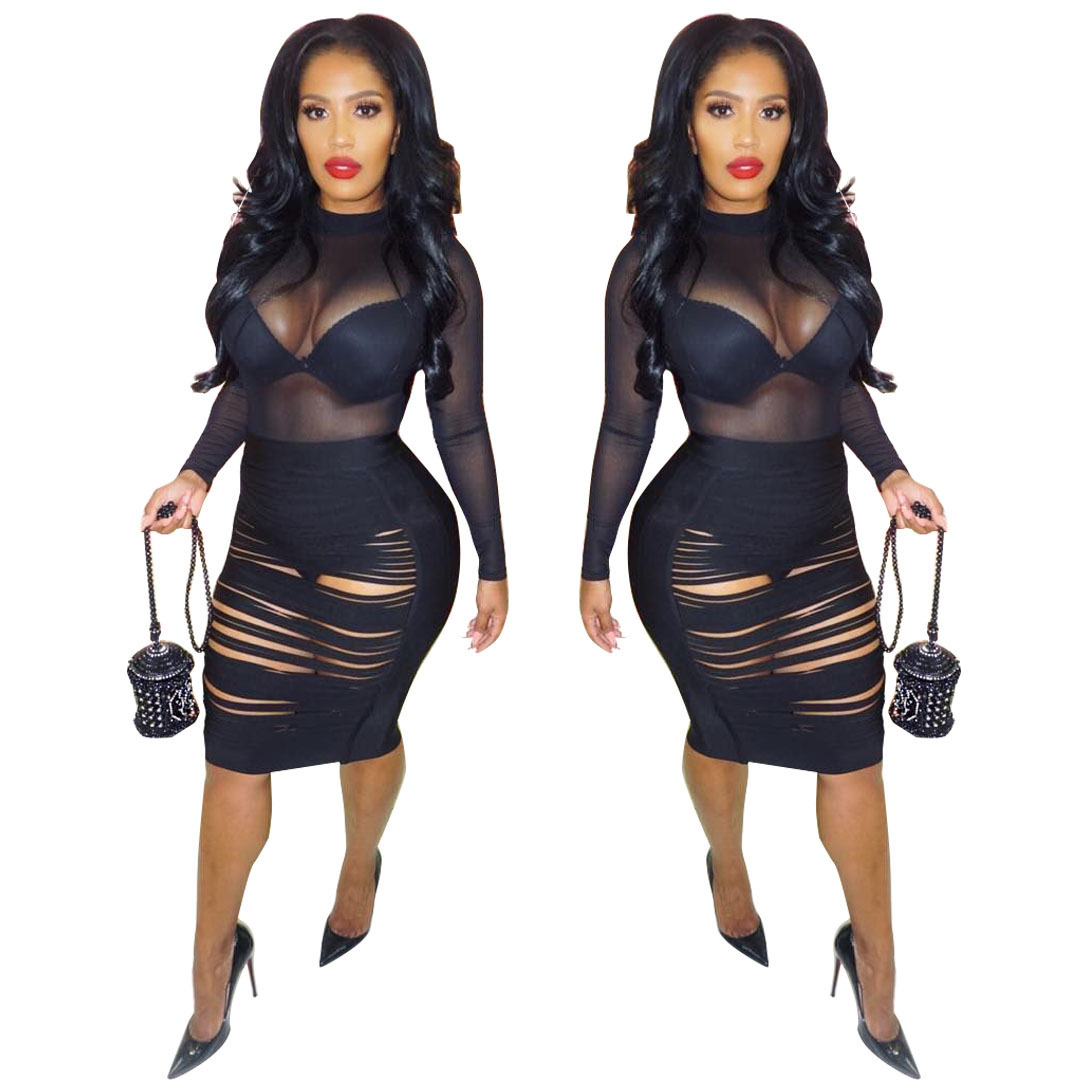 Women Sexy Sheer See Through Bandage Dress Patchwork Evening Celebrity 2 Piece | eBay Women Sexy Sheer See Through Bandage Dress Patchwork Evening Celebrity 2 Piece | eBay