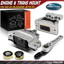 5x Montaje de motor y montaje de transmisión y montaje de puntal de par para Audi A3 VW Jetta