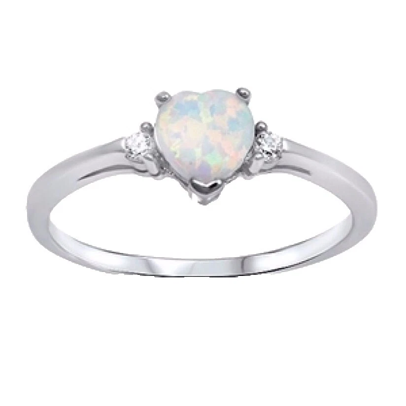 Joyería de Moda de rodio blanco opal