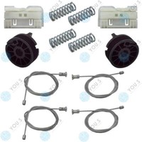 FüR Renault Clio III Elektr. Fensterheber Reparatursatz Seilzug - SET Hinten L+R