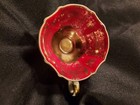 Alka Bavaria Germany Demitasse 22k  Cup& Saucer Red W/ Gold Gilt Quadrafoil  — photo 7