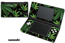 Skin Decal Wrap for Nintendo DSI Gaming Handheld Sticker WEEDS BLACK