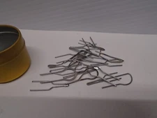 Wire Woodburning Tool Points Set of 20 in a Round Tin NEW