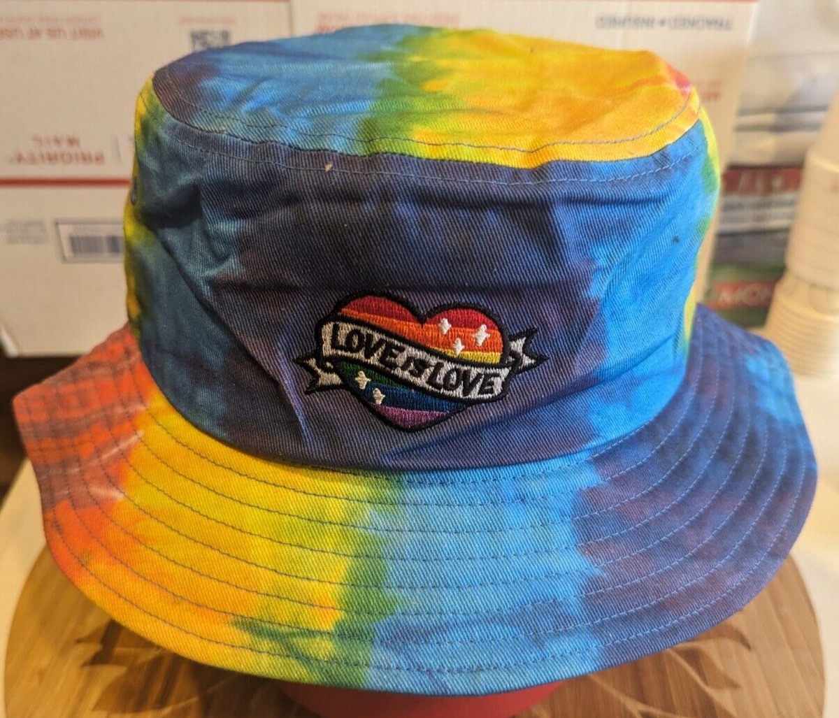 Embroidered Beanie - Tie-Dye Love Embroidered Beanie - Tie-Dye Love