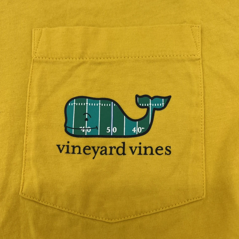 Vineyard Vines Women’s Long Sleeve Pocket T-Shirt Football Whale Size Small - Image 2 of 4