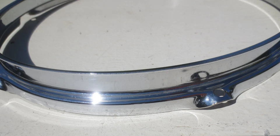 Sonor Phonic 13"Tom Rim/Hoop Chrome Ferro-Manganese 6 Hole Drum Parts NICE! - Image 3 of 4