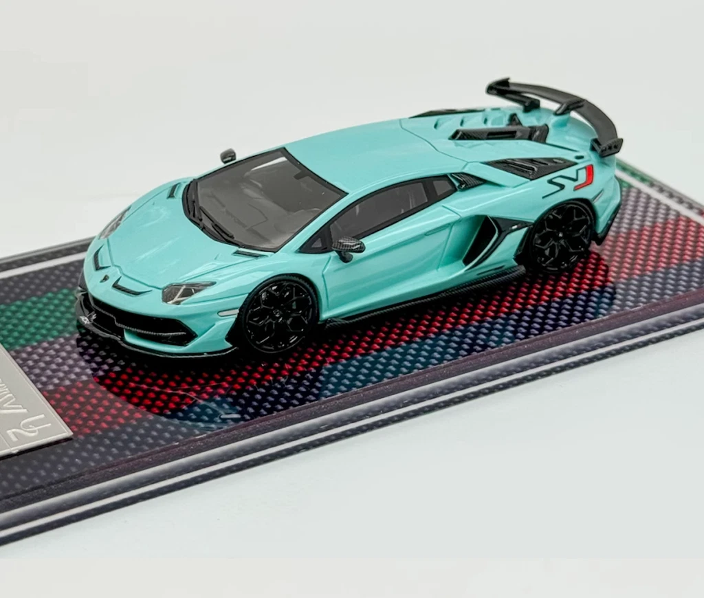 U2 1:64 Blue Novitec Aventador SVJ LP770 Sports Model