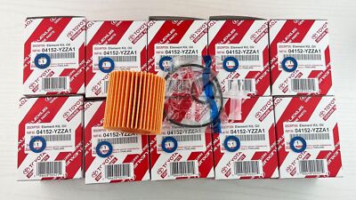 04152-YZZA1, Qty 10, For Toyota / Lexus Oil Filters With Drain Plug Gaskets