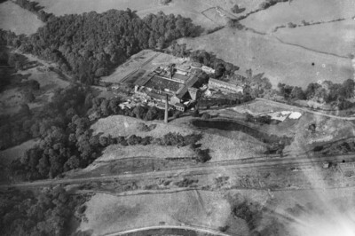 Waterside Paper Mill and adjacent sewage works Disley 1925 England OLD PHOTO