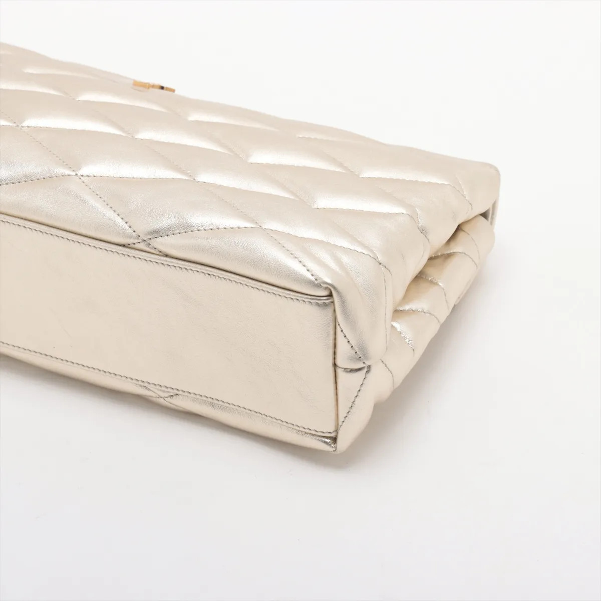 Saint Laurent Paris Leather Clutch bag Gold 655004 thumbnail 3