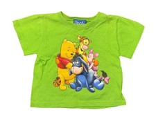 VTG Winnie The Pooh Girl XS 4/5 Green 90's Graphic T-Shirt Disney Tee Classic