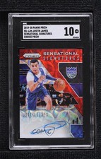 2019 Panini Prizm Sensational Signatures Choice Justin James SGC 10 GEM Auto 6fs