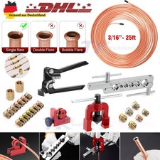 Bördelgerät + 25FT Bremsleitung Bremsrohr 4,75mm + Rohrbiegezange +Rohrschneider