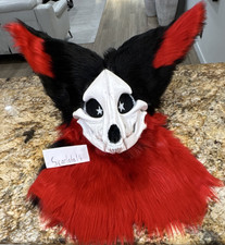 MQ/LQ skulldog head white black and red + fee...