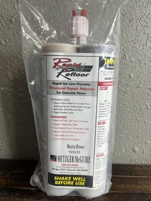 Metzger/McGuire Rapid Refloor Concrete Repair Mocha Brown 600mL Dual Cartridge
