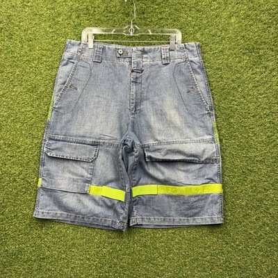Vintage Marithe Francois Girbaud Cargo Shorts Mens 36 Shuttle Tape Denim Baggy