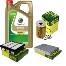 INSPEKTIONSKIT FILTER CASTROL 5L ÖL 5W30 für KIA Cee'D SW ED 1.6 CRDi 115
