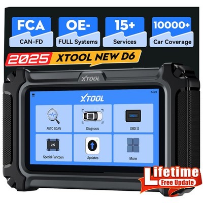 2026 XTOOL D6 Car OBD2 Scanner All System Diagnostic Tool Lifetime Free Update
