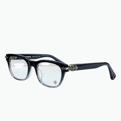 CHROME HEARTS WELL STRUNG Black Clear Gradient 148 Eyeglasses New w/ Case