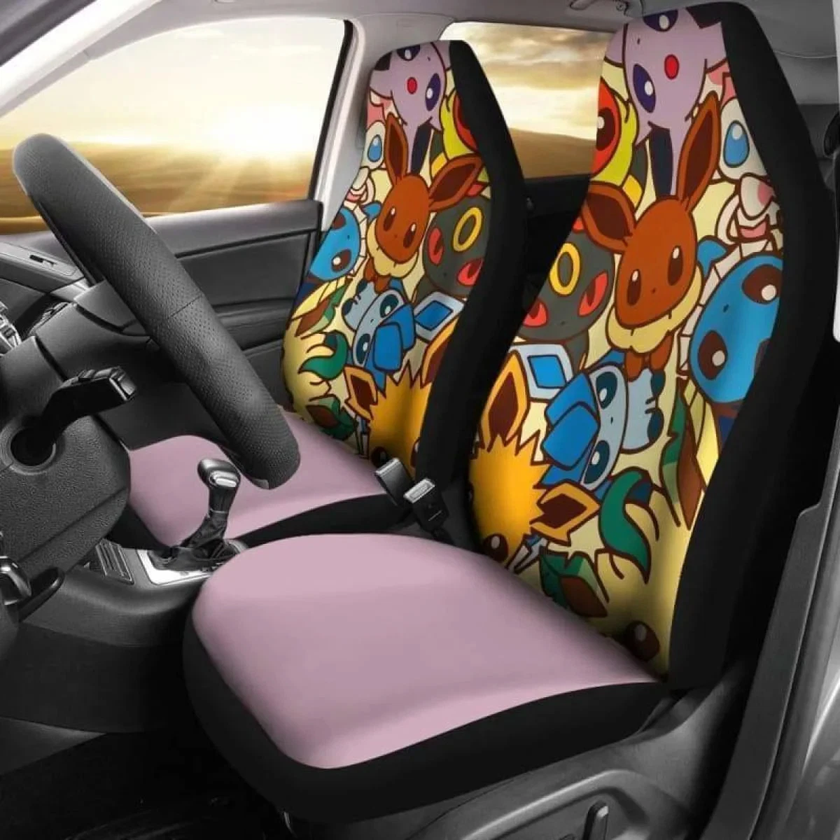 Eevee PKM Universal Car Seat Cover Set of 2