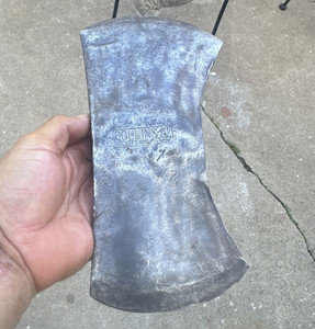 nice Collins Legitimus double bit axe head 