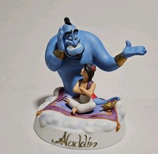 Vintage LE Genie & Aladdin W/ Magic Carpet 6.5" Porcelain Figurine 15,000 Made.
