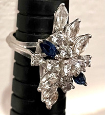 Vintage Sterling silver Flower Spray Cocktail...