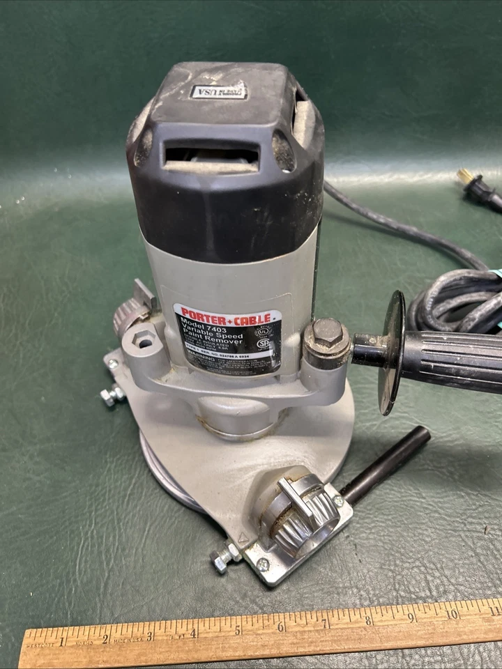 Lijadora de disco de velocidad variable por cable Porter modelo 7403 removedor de pintura Foto 4 de 4