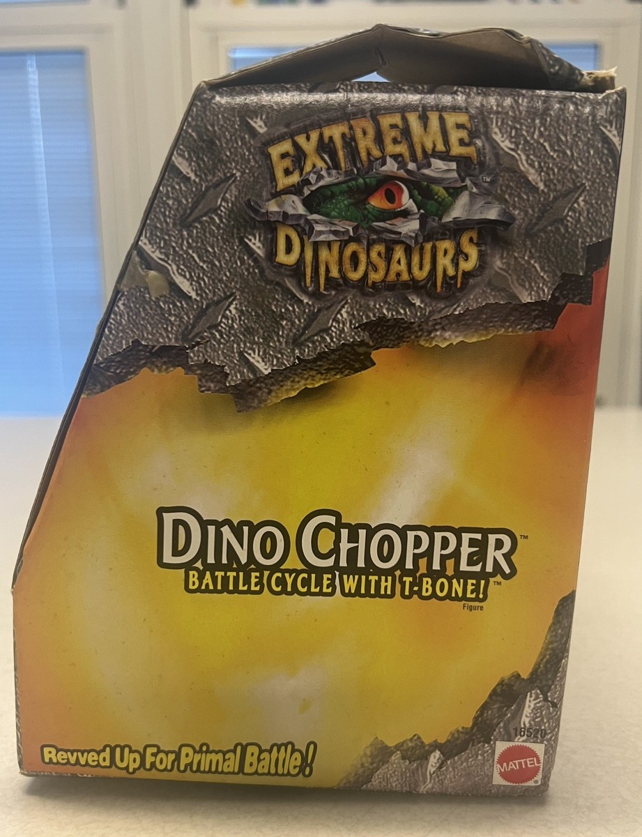 Figurine EXTREM DINOSAURS Dino Chopper Avec T-Bone, Mattel 1997, Occasion