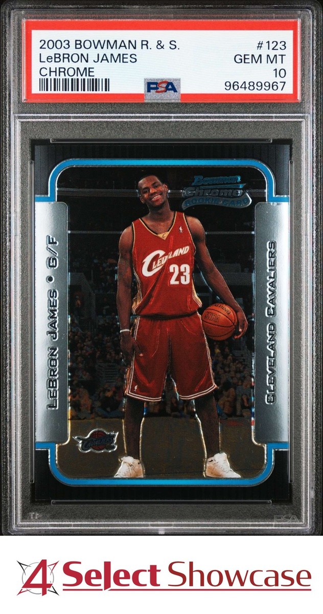 2003 BOWMAN ROOKIES & STARS CHROME #123 LeBRON JAMES RC