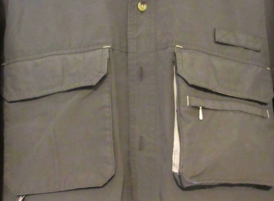 Camisa deportiva mundial talla mediana manga larga verde pesca al aire libre GC FS Foto 3 de 4