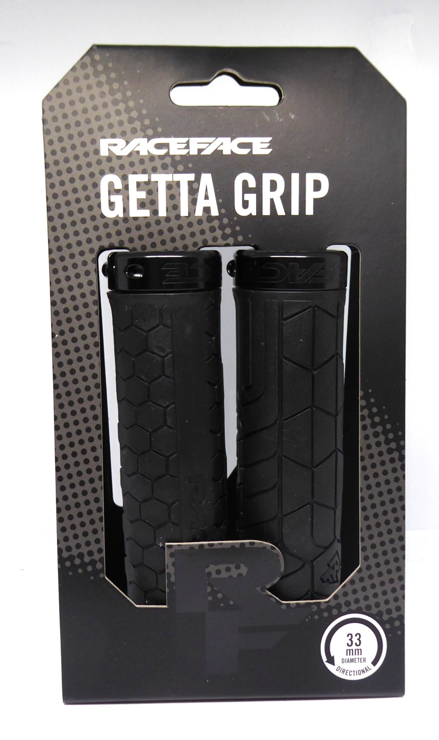 Race Face Getta Grip Lock-On Grips, 33mm, Black/Black