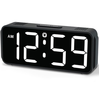 Peakeep Tiny Small Digital Alarm Clock Plug in for Bedrooms Bedside, Tiny Ele...