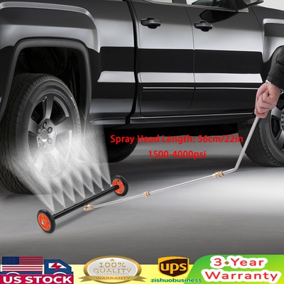 #ad 22quot; Pressure Power Washer Surface Cleaner Undercarriage Water Broom 4000PSI $53.24