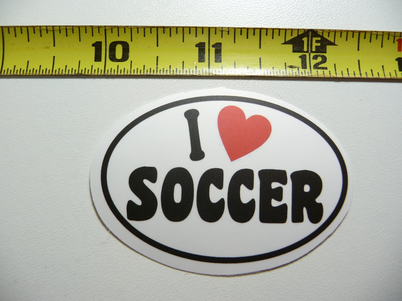 I Love Heart Soccer Euro Decal Sticker for Athletic Sports Fans
