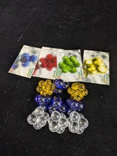 Rare Duncan Tetra Tops Marble Toys - 1pc, 3 Styles - w/4 Cards - Baby Einstein