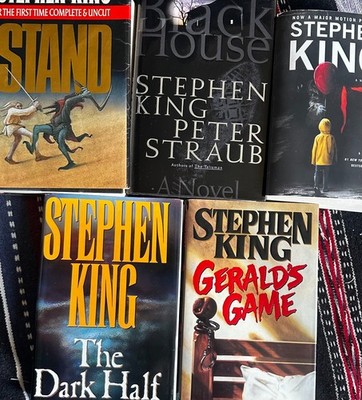 Stephen King Books lot of 5 First edition (The Stand,Gerald's Game, The Dark Ha.