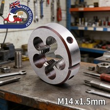 M14 x 1.5mm Metric Thread Die Right Hand Round Die Cutter DIY Tool
