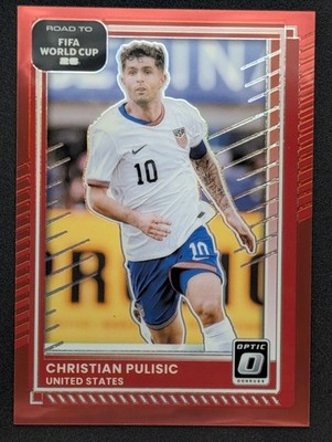 2025-26 Donruss Optic FIFA World Cup #25 Christian Pulisic Red /199 USA